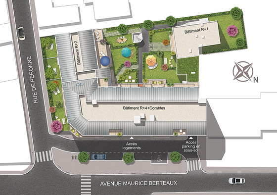 villa amelia Sartrouville_Plan de Masse